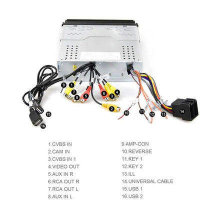 Amprime 1Din Android Car Radio Wifi Car Multimedia GPS Navigation Autoradio Bluetooth Stereo Radio FM AUX USB Auto Audio Player