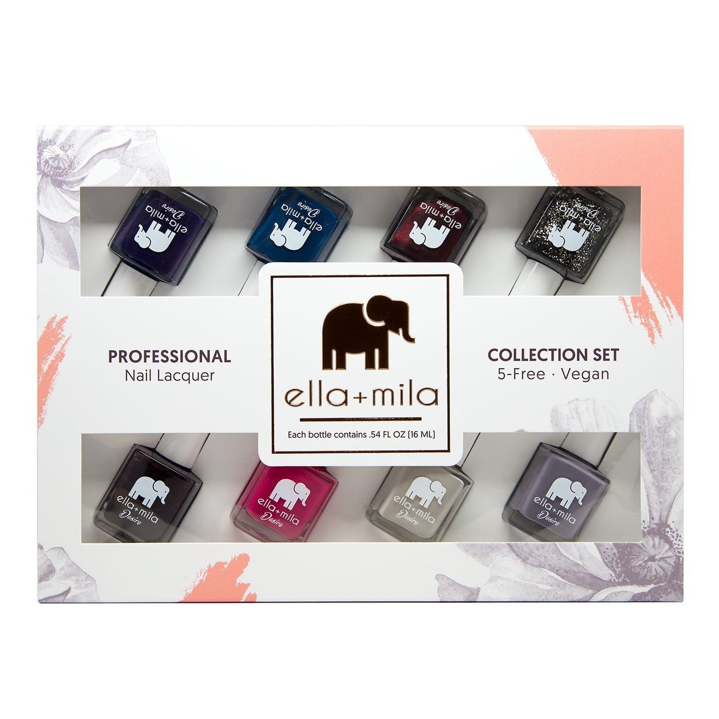 Professional Nail Polish Set - Quick Dry Nail Polish - Long-Lasting & Chip Resistant Nail Polish Kit (Desire Collection - 8 Pack - 0.45 Fl Oz Each)