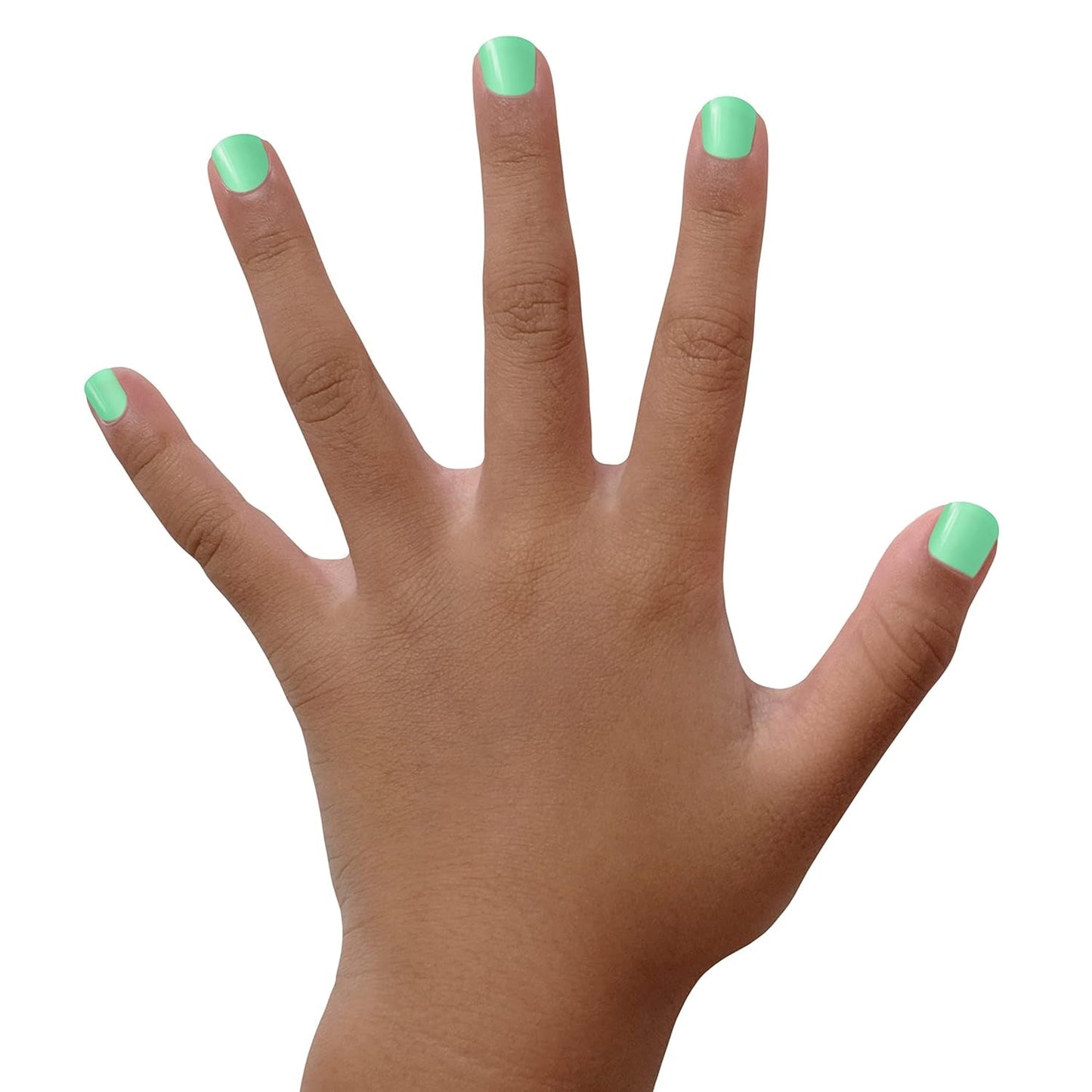 | 100% Non-Toxic Girls Nail Polish | Safe, Cruelty-Free, Vegan, & Low Odor for Kids | Mint to Be