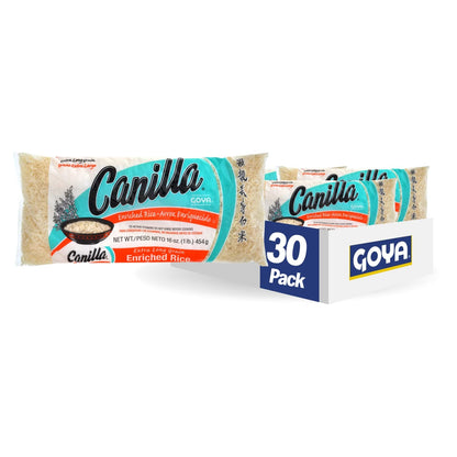 Foods Canilla Extra Long Grain White Rice, 1 Pound (Pack of 30)