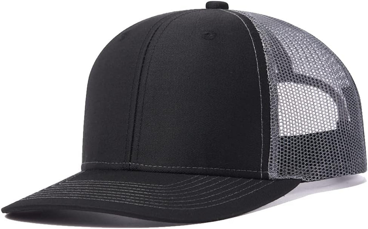 Trucker Hat - Mesh Snap Back - Unisex Adjustable Baseball Cap - Outdoor Hats for Men Women