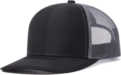 Trucker Hat - Mesh Snap Back - Unisex Adjustable Baseball Cap - Outdoor Hats for Men Women