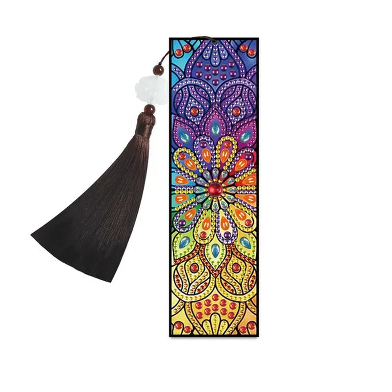 100 Styles DIY Butterfly Flower Diamond Painting Tassel Leather Bookmark 5D Fashion Cross Stitch Craft Christmas Gift @#A11