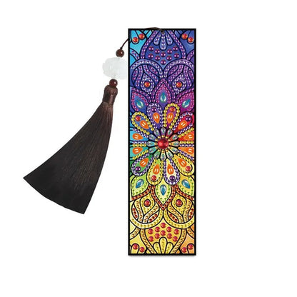 100 Styles DIY Butterfly Flower Diamond Painting Tassel Leather Bookmark 5D Fashion Cross Stitch Craft Christmas Gift @#A11