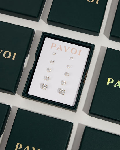 18K Gold Plated Open Eternity Ring | Cubic Zirconia Stacking Bands for Women | Dainty Stackable Rings for Women