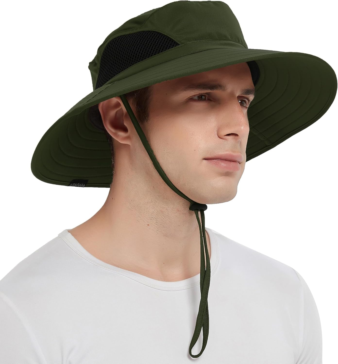 Wide Brim Sun Hat, UPF 50+ UV Protection Waterproof Packable Bucket Hat for Men & Women, Fishing Hiking Beach Garden